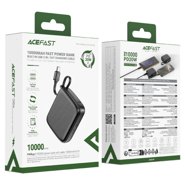 POWERBANK ACEFAST PD20W 10000MAH M15