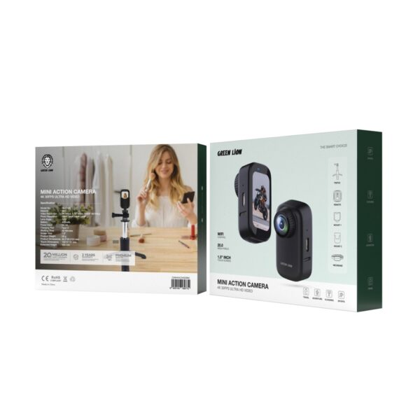 Green Lion Mini Action Camera - Black (1) MINI ACTION CAMERA GREEN