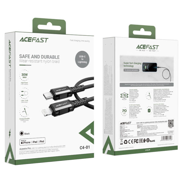 acefast-c4-01-usbc-to-lightning-aluminum-alloy-charging-data-cable-package CABLE C TO LIT ACEFAST C401