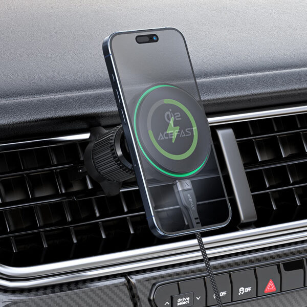acefast-d33-qi2-magnetic-wireless-charging-car-holder-overview IN CAR PHONE HOLDER 15W D33