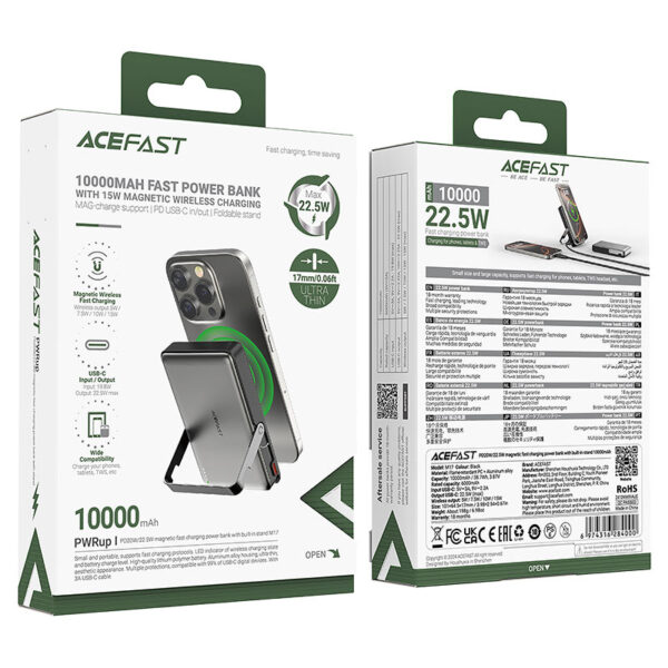 POWERBANK ACEFAST 10000MAH MAGNETIC 22.5W M17